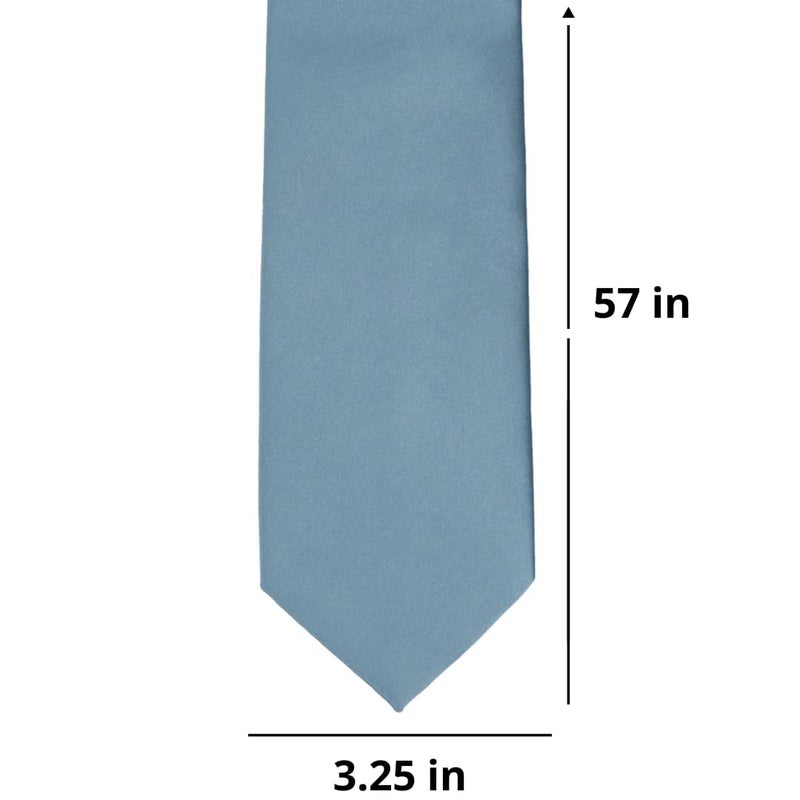 tiemart Premium Solid Color Necktie (Serene) - Image 3